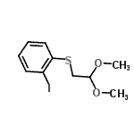 CAS 登录号：864684-77-5， 1-[(2,2-二甲氧基乙基)硫基]-2-碘苯
