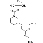 CAS#: 864684-93-5, 2-Methyl-2-propanyl 3-[(2,2-diethoxyethyl)amino]-1-piperidinecarboxylate