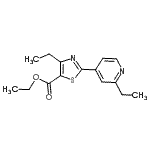 CAS#: 864684-99-1, Ethyl 4-ethyl-2-(2-ethyl-4-pyridinyl)-1,3-thiazole-5-carboxylate