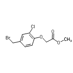 CAS 登录号：864685-36-9， 甲基[4-(溴甲基)-2-氯苯氧基]乙酸酯