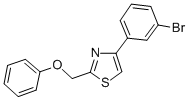 CAS 登录号：864685-49-4， 4-(3-溴-苯基)-2-苯氧基甲基噻唑