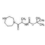 CAS#: 864754-26-7, 2-Methyl-2-propanyl [1-(1,4-diazepan-1-yl)-1-oxo-2-propanyl]carbamate