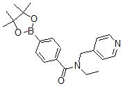 CAS#: 864759-43-3, 4-(N-Ethyl-N-(4-pyridinylmethyl)-carbamoyl)phenylboronic acid pinacol ester