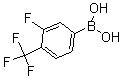 CAS 登录号：864759-68-2， B-[3-氟-4-(三氟甲基)苯基]-硼酸