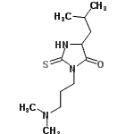 CAS 登录号：86503-13-1， 3-[3-(二甲基氨基)丙基]-5-异丁基-2-硫代-4-咪唑烷酮