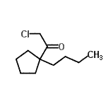 CAS 登录号：86518-88-9， 1-(1-丁基环戊基)-2-氯乙酮