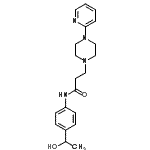 CAS#: 86523-83-3, N-[4-(1-Hydroxyethyl)phenyl]-3-[4-(2-pyridinyl)-1-piperazinyl]propanamide