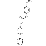 CAS#: 86524-09-6, N-[4-(Methylsulfanyl)phenyl]-3-[4-(2-pyridinyl)-1-piperazinyl]propanamide