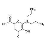 CAS#: 86525-19-1, 6-(Dipropylamino)-5-hydroxy-4-oxo-4H-pyran-2-carboxylic acid