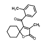 CAS#: 86560-12-5, 3-Methyl-4-(2-methylbenzoyl)-1-oxaspiro[4.5]dec-3-en-2-one