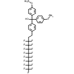 CAS#: 865758-47-0, [4-(3,3,4,4,5,5,6,6,7,7,8,8,9,9,10,10,10-Heptadecafluorodecyl)phenyl][bis(4-methoxyphenyl)]methanol
