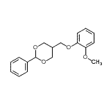 CAS#: 86586-00-7, 5-[(2-Methoxyphenoxy)methyl]-2-phenyl-1,3-dioxane