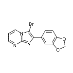 CAS#: 866145-38-2, 2-(1,3-Benzodioxol-5-yl)-3-bromoimidazo[1,2-a]pyrimidine