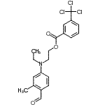 CAS#: 86626-72-4, 2-[Ethyl(4-formyl-3-methylphenyl)amino]ethyl 3-(trichloromethyl)benzoate