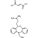 CAS 登录号：86640-32-6， 2-(5-乙基-5,11-二氢二苯并[b,e][1,4]氧氮杂卓-11-基)-N,N-二甲基乙胺(2E)-2-丁烯二酸酯(1:1)