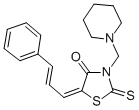CAS#: 86650-17-1, 5-(3-Phenyl-2-Propen-1-Ylidene)-3-(1-Piperidinylmethyl)-2-Thioxo-4-Thiazolidinone