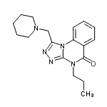 CAS#: 86662-54-6, 1-(1-Piperidinylmethyl)-4-propyl[1,2,4]triazolo[4,3-a]quinazolin-5(4H)-one