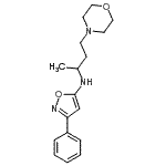 CAS#: 86684-30-2, N-[4-(4-Morpholinyl)-2-butanyl]-3-phenyl-1,2-oxazol-5-amine