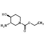 CAS 登录号：86718-21-0， 乙基(3S,4S)-3-氨基-4-羟基-1-哌啶羧酸酯