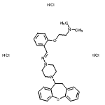 CAS#: 86759-04-8, 2-{2-[(E)-{[4-(10,11-Dihydrodibenzo[b,f]thiepin-10-yl)-1-piperazinyl]imino}methyl]phenoxy}-N,N-dimethylethanamine trihydrochloride