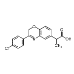 CAS#: 86818-29-3, 2-[3-(4-Chlorophenyl)-2H-1,4-benzoxazin-6-yl]propanoic acid