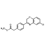 CAS#: 86818-32-8, Methyl [4-(6-chloro-2H-1,4-benzoxazin-3-yl)phenyl]acetate