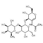 CAS#: 868264-24-8, 6-Deoxy-alpha-L-galactopyranosyl-(1->2)-beta-D-galactopyranosyl-(1->3)-2-acetamido-1,5-anhydro-2-deoxy-D-arabino-hex-1-enitol