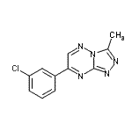 CAS#: 86869-91-2, 7-(3-Chlorophenyl)-3-methyl[1,2,4]triazolo[4,3-b][1,2,4]triazine