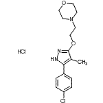 CAS#: 86871-73-0, 4-(2-{[5-(4-Chlorophenyl)-4-methyl-1H-pyrazol-3-yl]oxy}ethyl)morpholine hydrochloride (1:1)