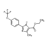 CAS#: 868851-35-8, Ethyl 4-methyl-2-[4-(trifluoromethoxy)phenyl]-1H-imidazole-5-carboxylate
