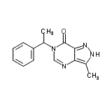 CAS#: 86927-77-7, 3-Methyl-6-(1-phenylethyl)-2,6-dihydro-7H-pyrazolo[4,3-d]pyrimidin-7-one