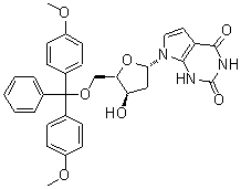 CAS#: 869355-16-8, 7-{5-O-[Bis(4-methoxyphenyl)(phenyl)methyl]-2-deoxy-beta-D-threo-pentofuranosyl}-1H-pyrrolo[2,3-d]pyrimidine-2,4(3H,7H)-dione