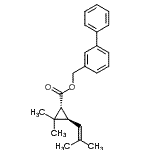 CAS#: 86941-03-9, 3-Biphenylylmethyl (1R,3R)-2,2-dimethyl-3-(2-methyl-1-propen-1-yl)cyclopropanecarboxylate