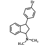 CAS 登录号：86945-54-2， 3-(4-溴苯基)-N,N-二甲基-1-茚满胺
