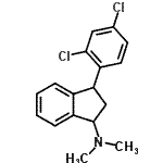 CAS#: 86946-16-9, 3-(2,4-Dichlorophenyl)-N,N-dimethyl-1-indanamine