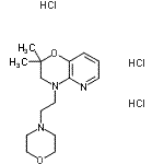 CAS#: 86979-86-4, 2,2-Dimethyl-4-[2-(4-morpholinyl)ethyl]-3,4-dihydro-2H-pyrido[3,2-b][1,4]oxazine trihydrochloride