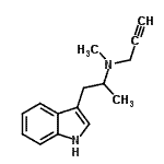 CAS 登录号：86995-94-0， N-[1-(1H-吲哚-3-基)-2-丙基]-N-甲基-2-丙炔-1-胺