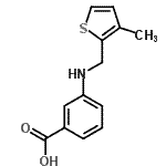 CAS#: 869950-52-7, 3-{[(3-Methyl-2-thienyl)methyl]amino}benzoic acid