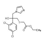 CAS#: 87049-51-2, Ethyl {[2-(2,4-dichlorophenyl)-2-hydroxy-3-(1H-imidazol-1-yl)propyl]sulfanyl}acetate