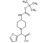 CAS#: 870703-77-8, 2-Furyl[4-({[(2-methyl-2-propanyl)oxy]carbonyl}amino)-1-piperidinyl]acetic acid