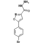 CAS 登录号：870703-96-1， 5-(4-溴苯基)-1,2-恶唑-3-甲酰肼