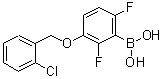 CAS 登录号：870778-99-7， {3-[(2-氯苄基)氧基]-2,6-二氟苯基}硼酸
