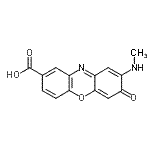 CAS#: 87081-53-6, 2-(Methylamino)-3-oxo-3H-phenoxazine-8-carboxylic acid