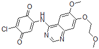 CAS#: 870959-62-9, 2-Chloro-5-[[6-Methoxy-7-(2-Methoxyethoxy)-4-Quinazolinyl]Amino]-2,5-Cyclohexadiene-1,4-Dione