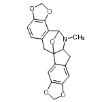 CAS#: 87099-54-5, 13-Methyl-5,7,17,19,25-pentaoxa-13-azaheptacyclo[12.10.1.0<sup>1,12</sup>.0<sup>2,10</sup>.0<sup>4,8</sup>.0<sup>15,23</sup>.0<sup>16,20</sup>]pentacosa-2(10),3,8,15,20,22-hexaene