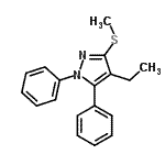 CAS 登录号：871110-28-0， 4-乙基-3-(甲硫基)-1,5-二苯基-1H-吡唑