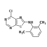 CAS#: 871266-79-4, 7-Chloro-N-(2,6-dimethylphenyl)[1,3]thiazolo[5,4-d]pyrimidin-2-amine