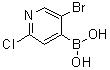 CAS#: 871329-63-4, (5-Bromo-2-chloro-4-pyridinyl)boronic acid