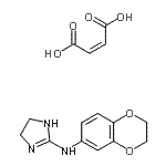 CAS#: 87135-04-4, N-(2,3-Dihydro-1,4-benzodioxin-6-yl)-4,5-dihydro-1H-imidazol-2-amine (2Z)-2-butenedioate (1:1)