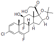 CAS#: 87138-77-0, 3-Chloro-6,9-Difluoro-11,21-Dihydroxy-16,17-[(1-Methylethylidene)Bis(Oxy)]-(11b,16a)-Pregna-1,3,5-Trien-20-One
